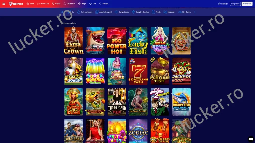 Slot machines oferite de Betmen Casino